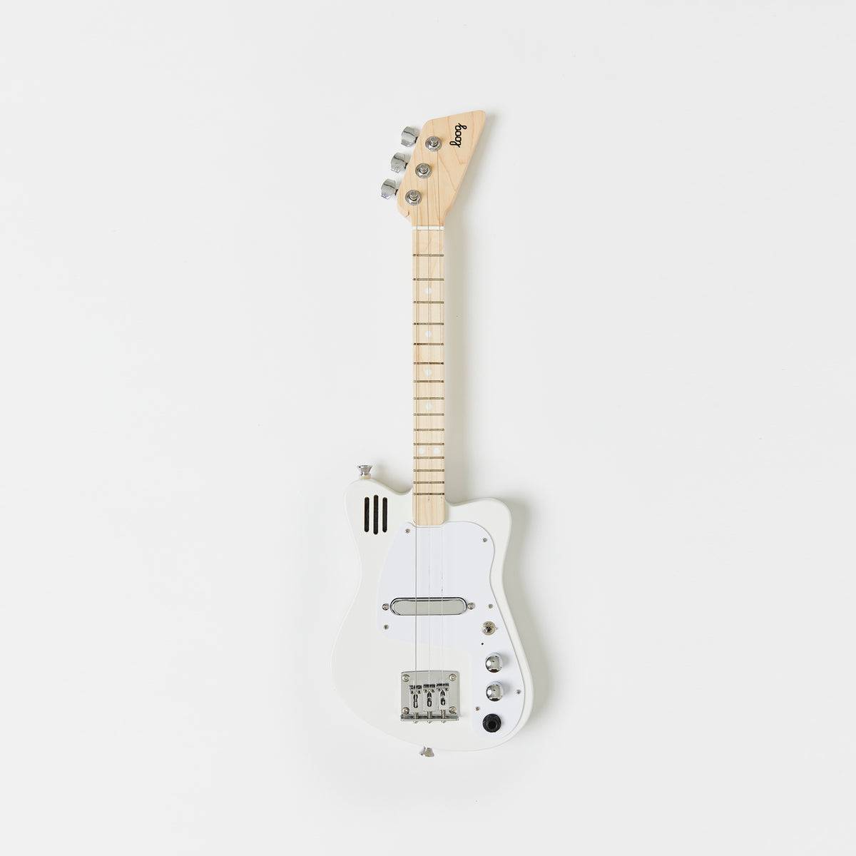 Loog Electric Mini Guitar w/ Built-In Amp - White (Ages 3+)