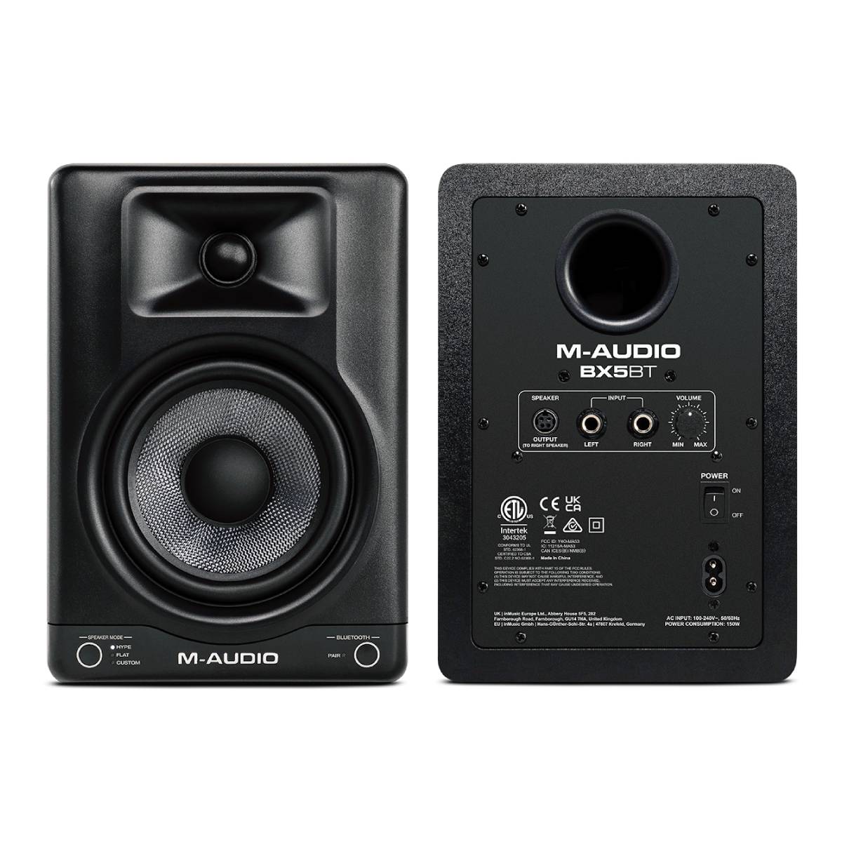 M-Audio BX5 BT Powered Studio Monitors Speakers 5inch w/ Bluetooth (Pair)