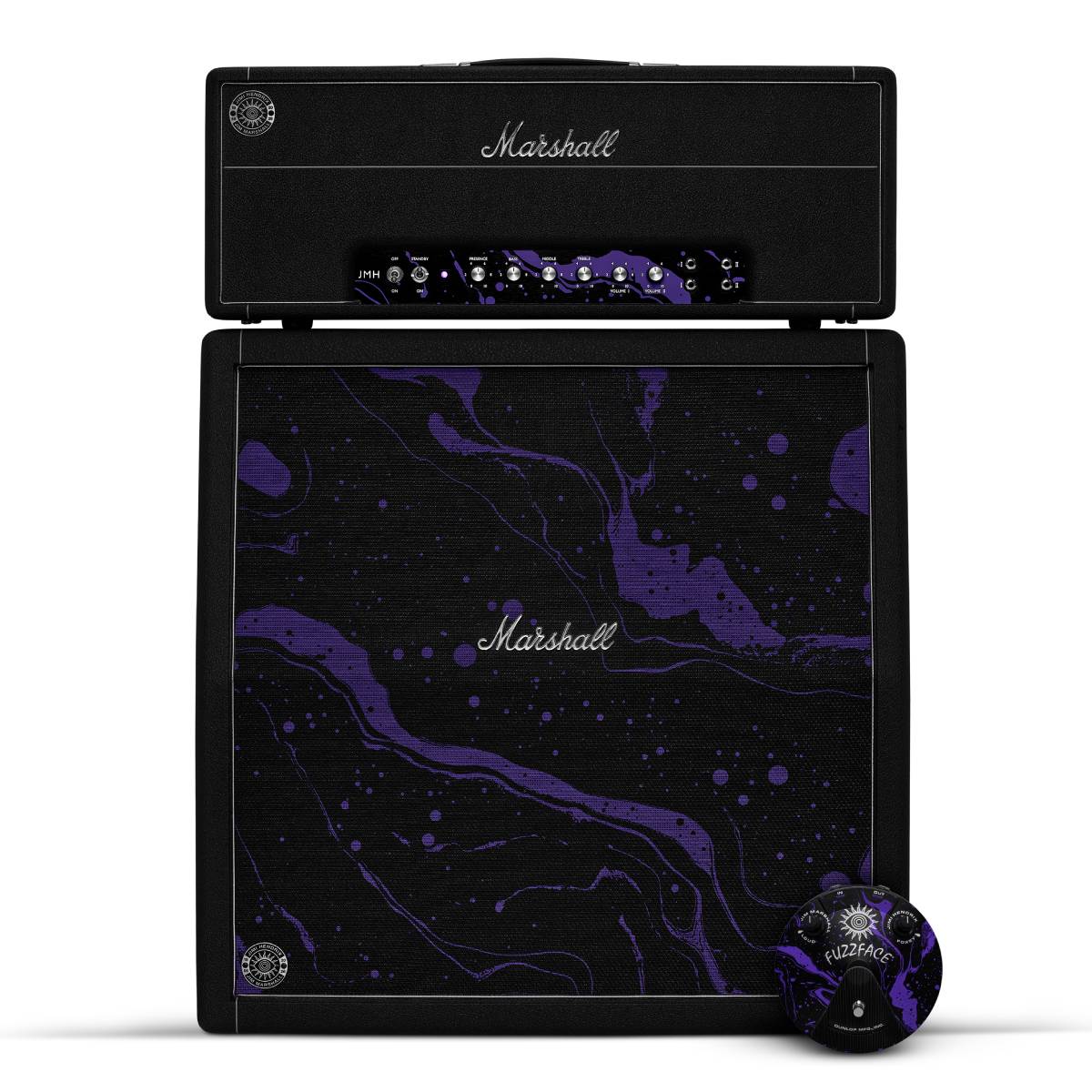 Marshall x Hendrix 60th Anniversary Edition Bundle - 1959JMH Head & 1960AHWJMH Cab & Dunlop Fuzz Face Pedal - Limited Edition