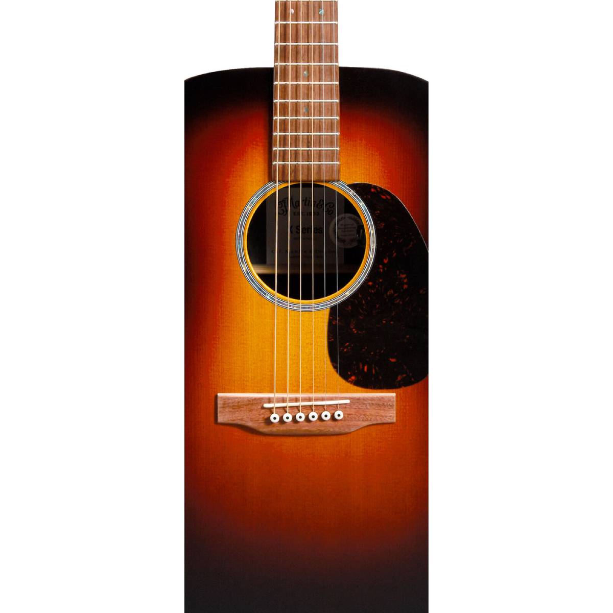 Martin D-X2E X-Series D-14 Fret Dreadnought Acoustic Guitar Ziricote Burst w/ Pickup