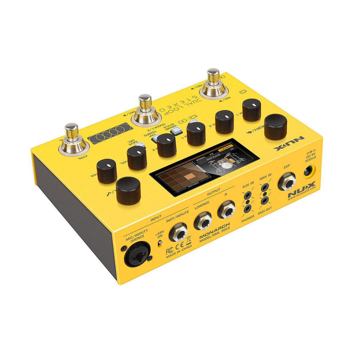 NU-X Monarch Dual Loop Stereo Guitar Effects Pedal
