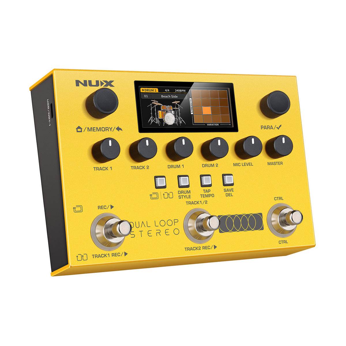 NU-X Monarch Dual Loop Stereo Guitar Effects Pedal