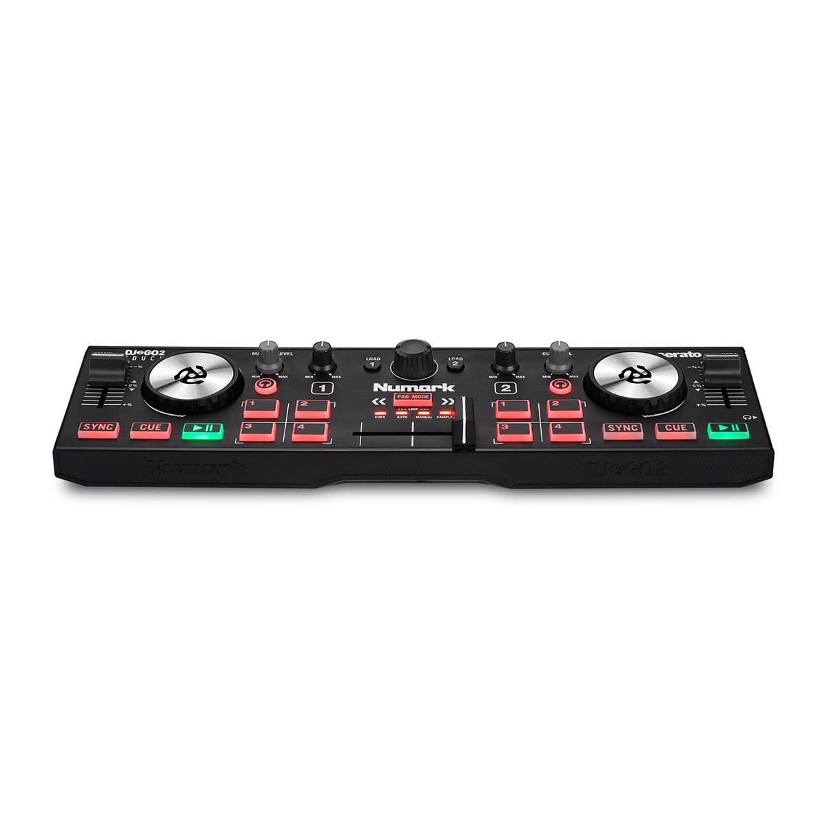 Numark DJ2GO2 Touch Pocket DJ Controller w/ Capacitive Touch Jog Wheels