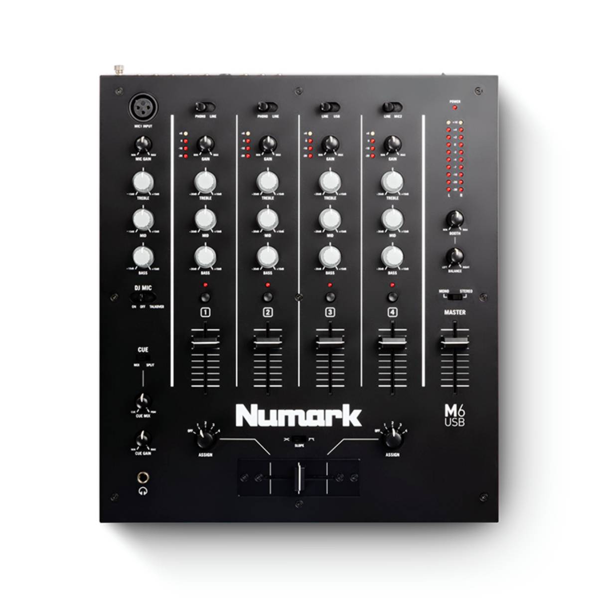 Numark M6USB USB DJ Mixer 4 Channel