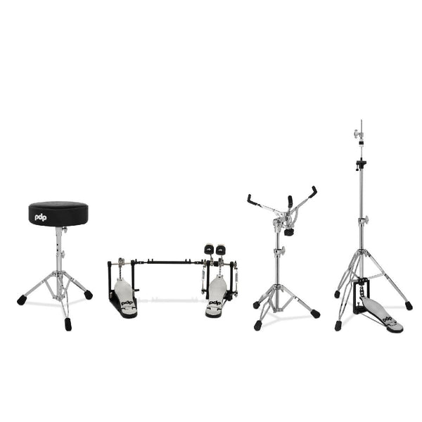 PDP Drums 700 Series Hardware Pack 4-Piece - Double Pedal, 3-leg Hi-Ha ...