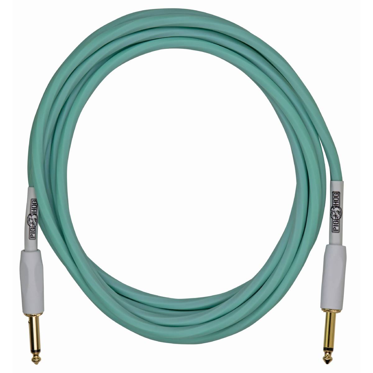 Pig Hog Hex Series Silent Guitar Cable 3m (10ft) Instrument Lead - Seafoam Green - PHSH10SG