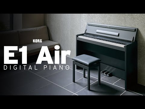 Korg E1 AIR Digital Piano Weighted 88-Key - Black