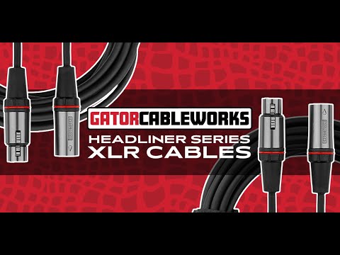 Gator Headliner Series GCWH-XLR-03 Microphone Cable 90cm (3ft) XLR Mic Lead