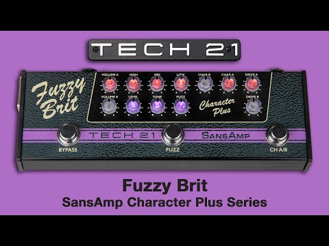 Tech 21 CPSFB SansAmp Character Plus Series Fuzzy Brit Effects Pedal