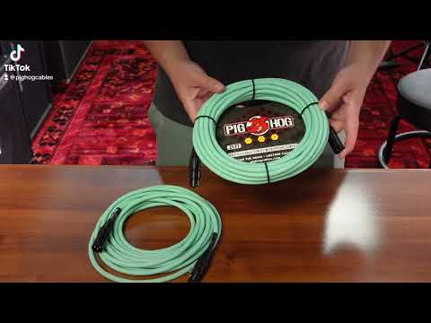 Pig Hog Hex Series Microphone Cable 6m (20ft) XLR Lead - Daphne Blue - PHMH20DB