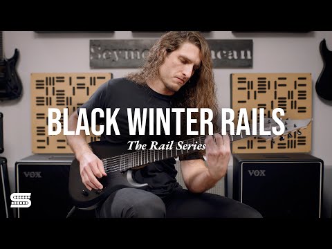 Seymour Duncan Black Winter Rails Guitar Pickup Set - Bridge & Neck