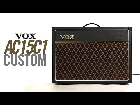VOX AC15 Custom Guitar Amplifier 15W 1x12 Valve Amp Combo w/ Alnico Blue Speaker - AC15C1X