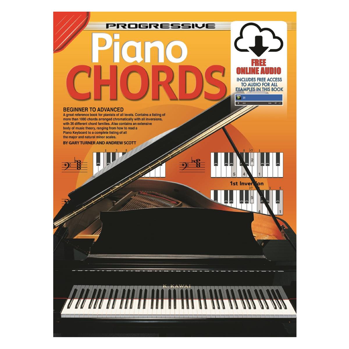 Progressive Books 69063 Progressive Piano Chords w/ Online Media &amp; Audio