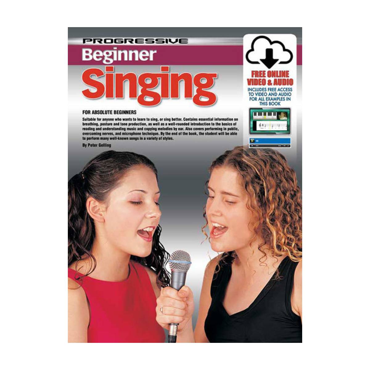 Progressive Books 69132 Beginner Singing w/ Online Media & Audio