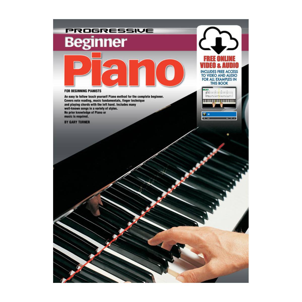 Progressive Books 69167 Beginner Piano w/ Online Media &amp; Audio