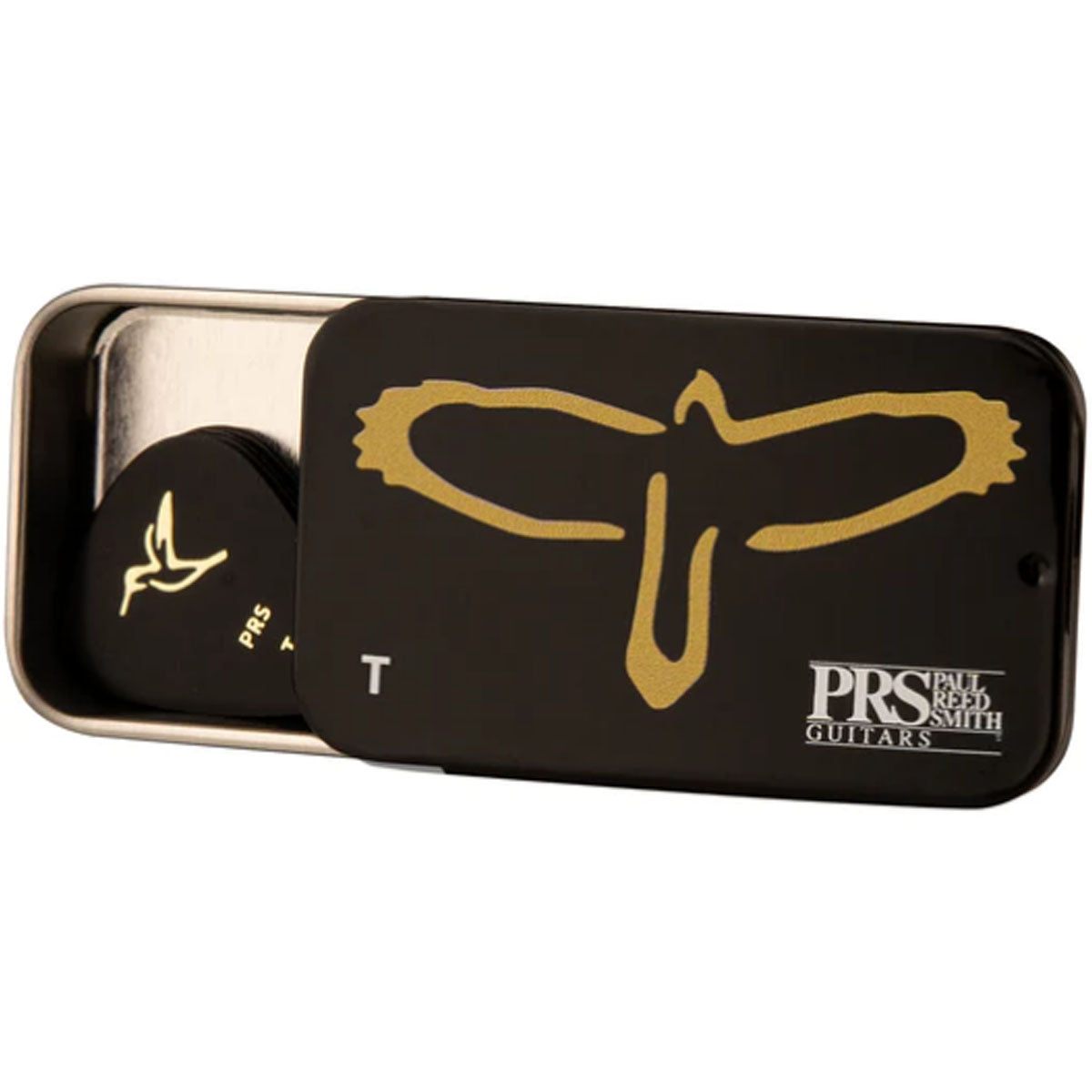 PRS Gold Birds Assorted Guitar Picks 12-Pack Medium w/ Pick Tin