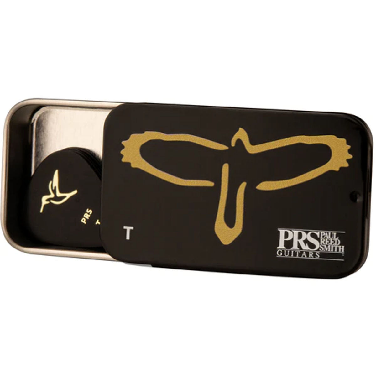 PRS Gold Birds Assorted Guitar Picks 12-Pack Thin w/ Pick Tin