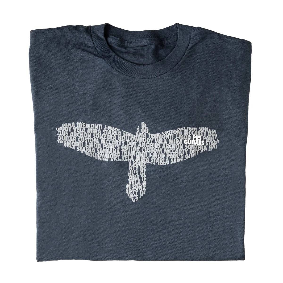PRS Paul Reed Smith Bird As A Word Tee T-Shirt Colbalt Blue - 2 Extra Large