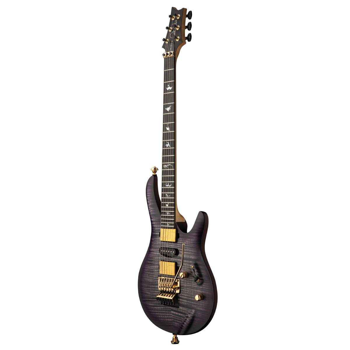 PRS Paul Reed Smith Chleo Herman Li Signature Model Electric Guitar Charcoal Purple Wraparound Burst