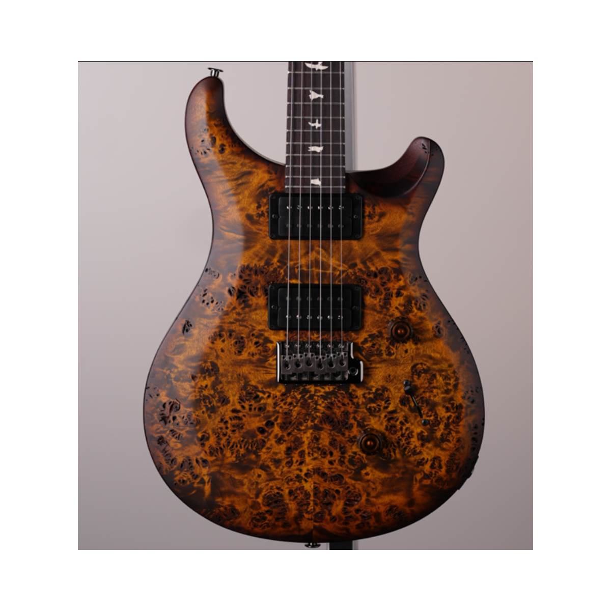 PRS Paul Reed Smith S2 Custom 24 Poplar Burl Electric Guitar Black Gold Burst - Wood Library Select Limited Edition