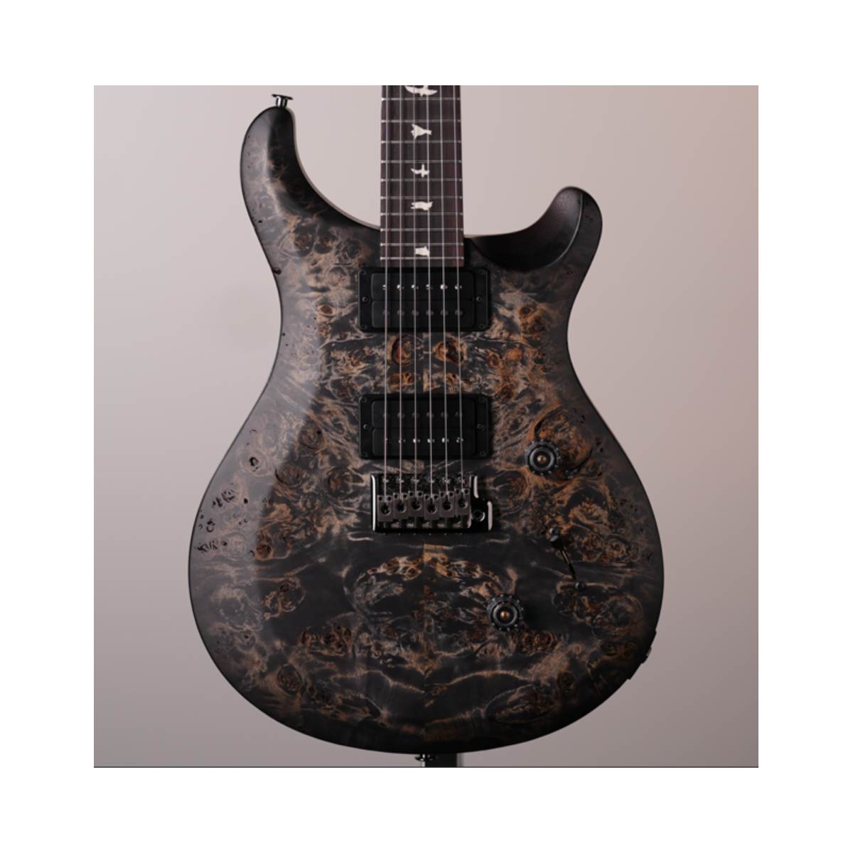 PRS Paul Reed Smith S2 Custom 24 Poplar Burl Electric Guitar Charcoal Burst - Wood Library Select Limited Edition