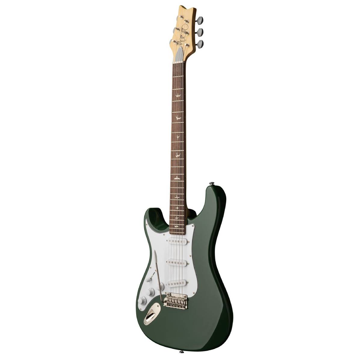 PRS Paul Reed Smith SE Silver Sky John Mayer Signature Electric Guitar Left Handed RW Laurel Green
