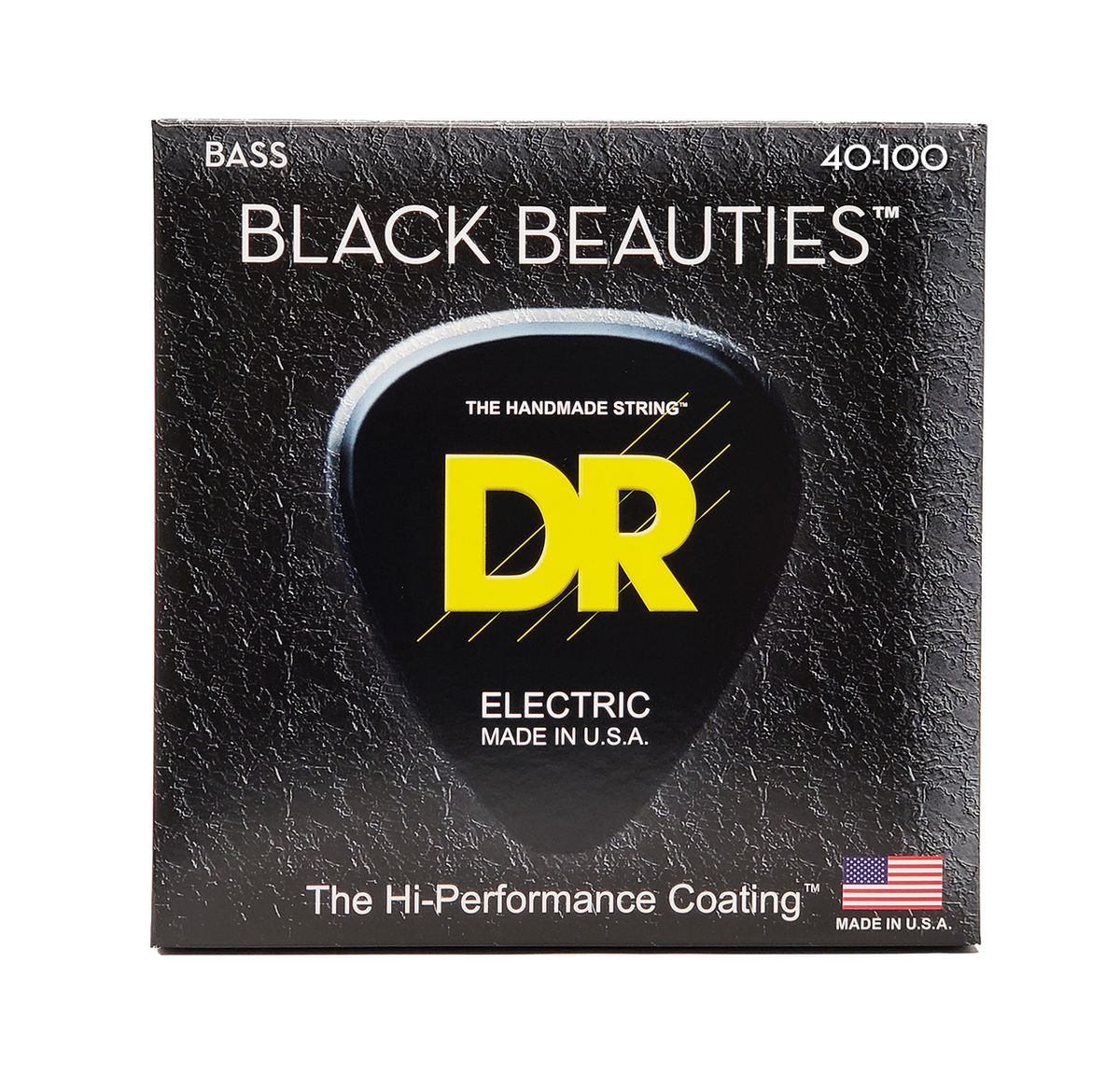 DR BLACK BEAUTIES BKB-40 Black Colored Bass Guitar Strings: Light 40-100