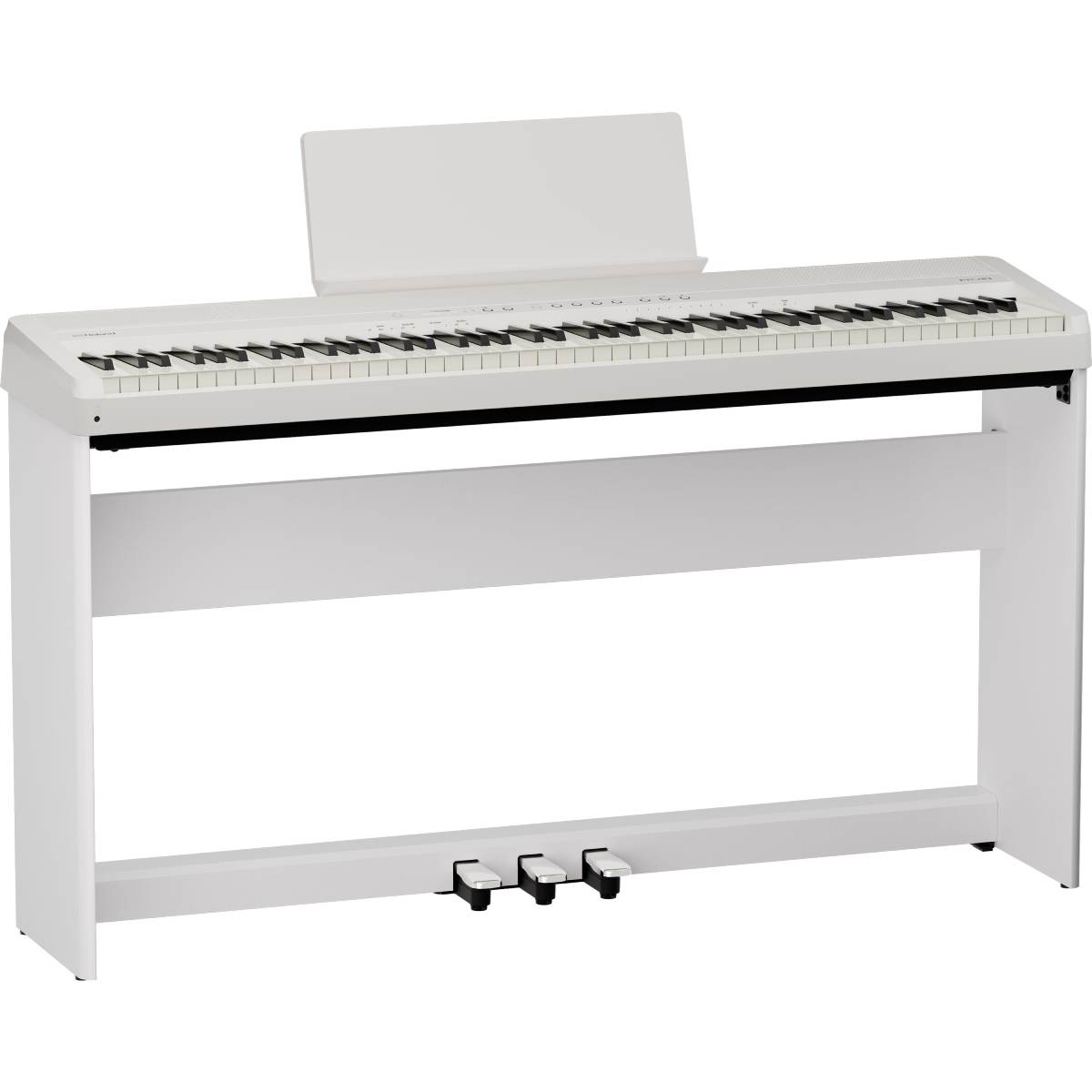 Roland FP-40 Digital Piano Kit White w/ Stand &amp; Pedal Board