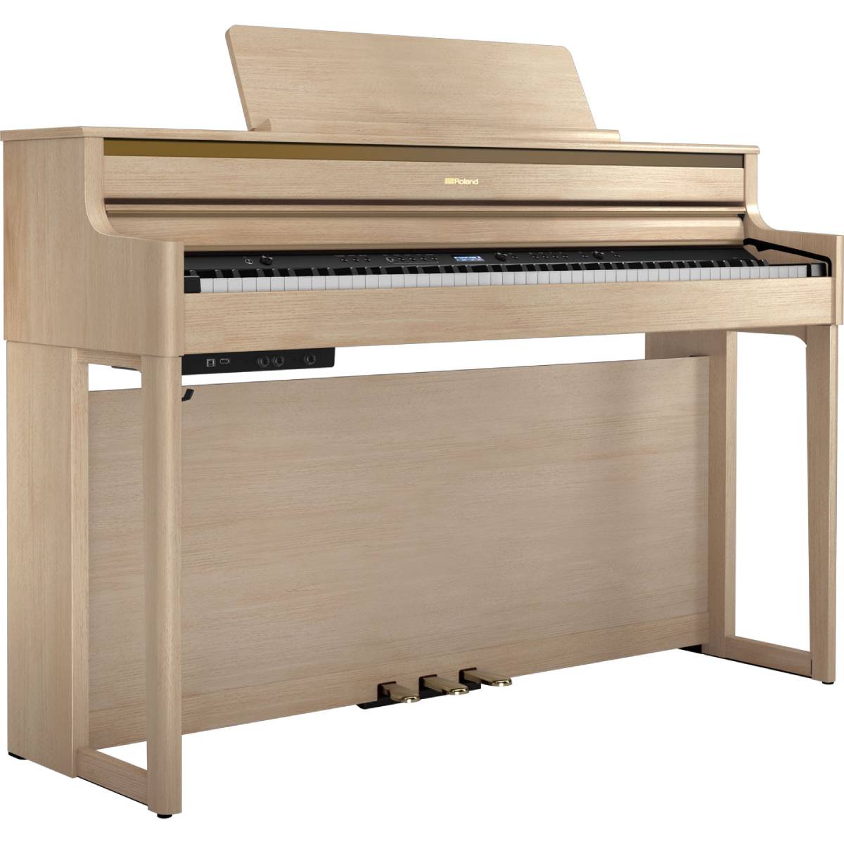 Roland HP704 Home Piano Light Amber w/ Bench