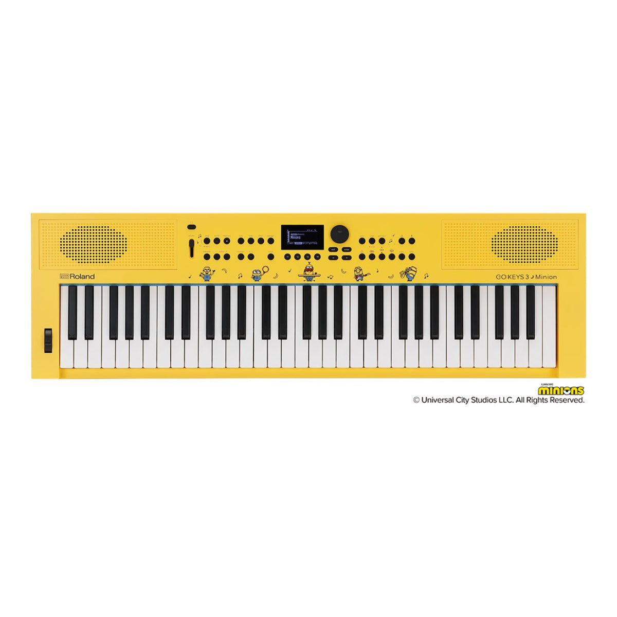Roland X Minions GO:KEYS 3 61-Key Portable Music Creation Keyboard - Special Edition Banana Yellow