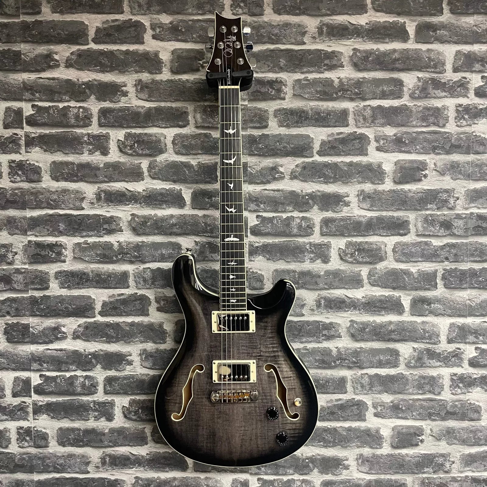 PRS Paul Reed Smith SE Hollowbody II Electric Guitar Charcoal Burst - PREOWNED