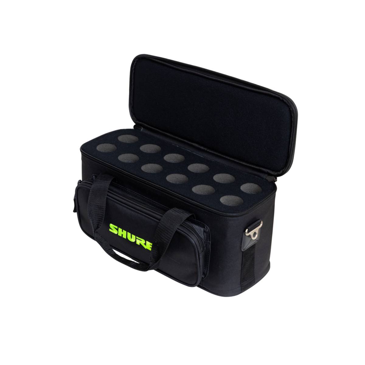 Shure By Gator SH-MICBAG12 Microphone Bag that Holds Up to 12x Mics