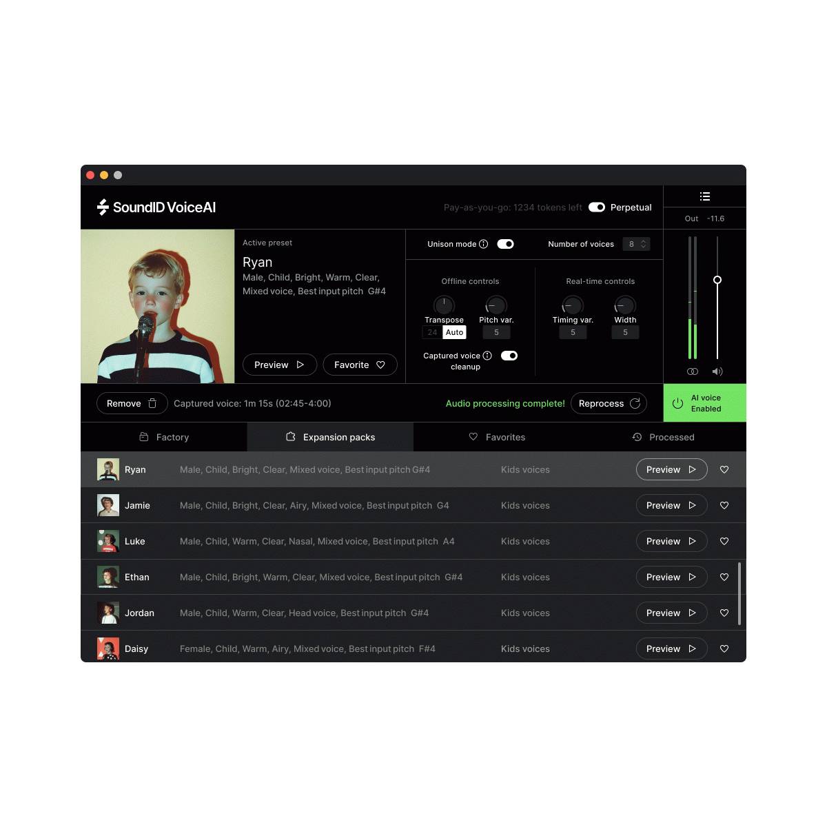 Sonarworks SoundID VoiceAI - Kids Voices Expansion