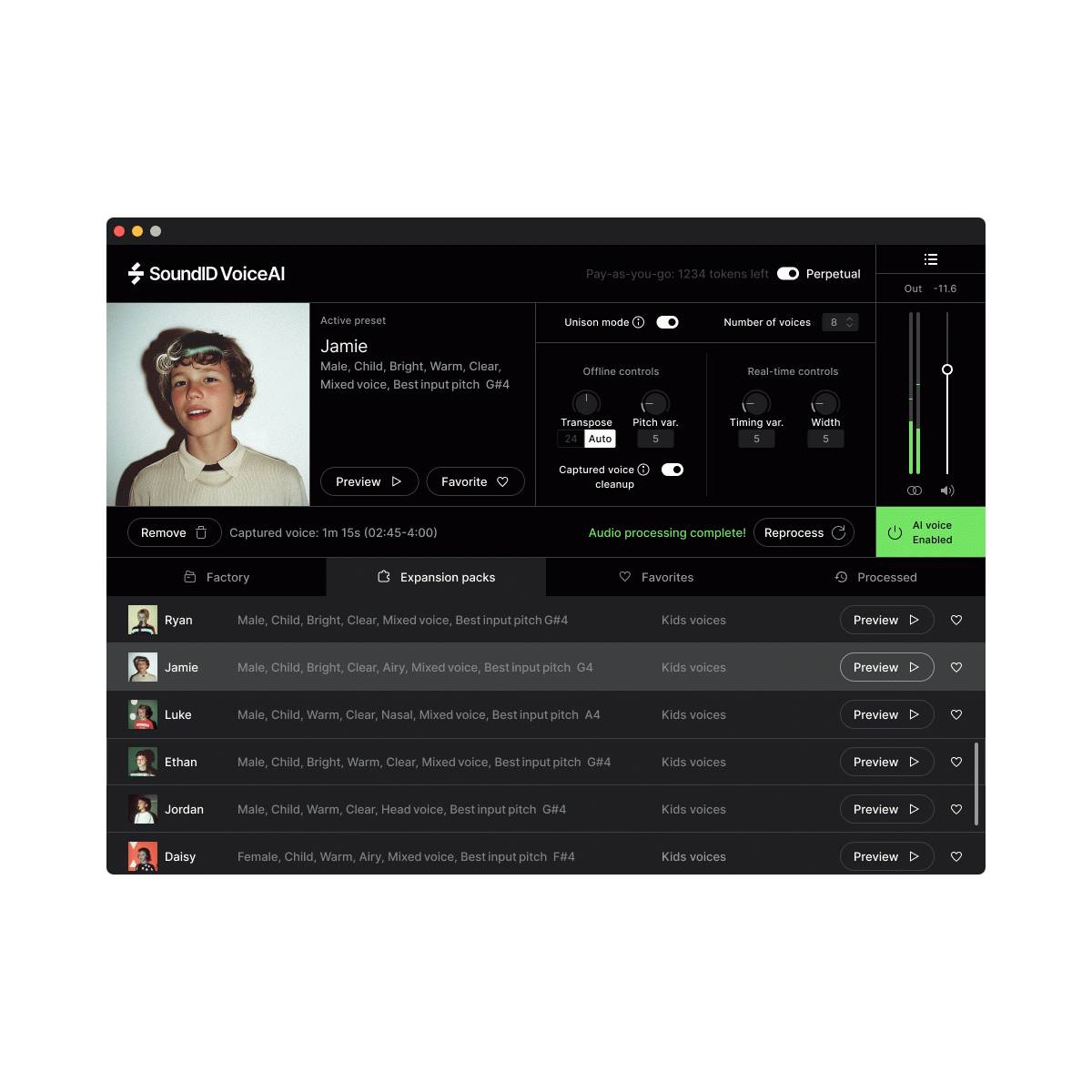 Sonarworks SoundID VoiceAI - Kids Voices Expansion