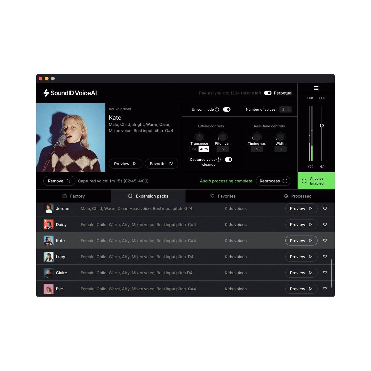 Sonarworks SoundID VoiceAI - Kids Voices Expansion