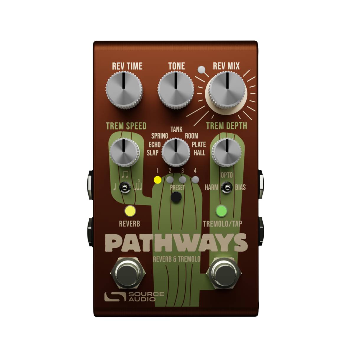 Source Audio Pathways Reverb & Tremolo Dual Effects Pedal