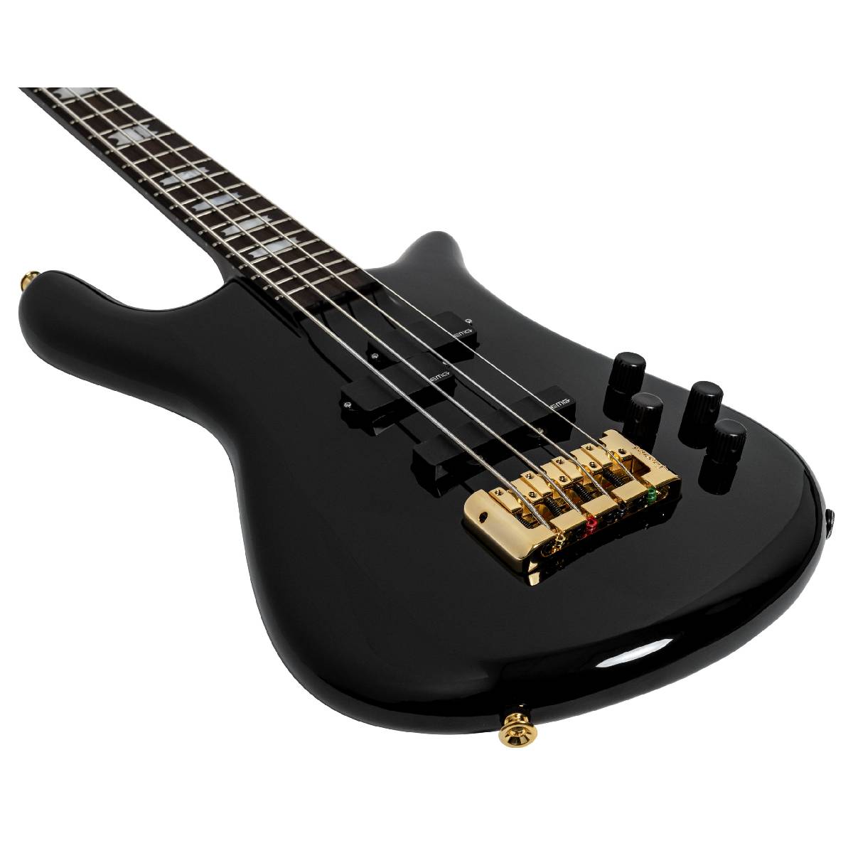 Spector Euro 4 Classic Bass Guitar Solid Black Gloss w/ EMGs - EURO4BKCL