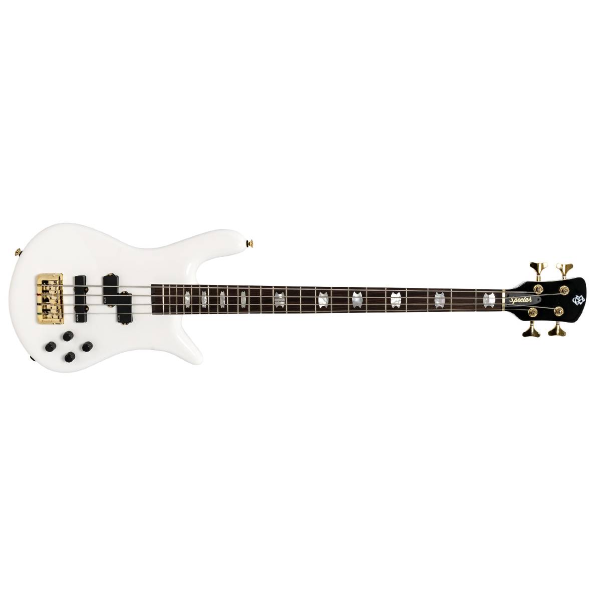 Spector Euro 4 Classic Bass Guitar Solid White Gloss w/ EMGs - EURO4WHCL