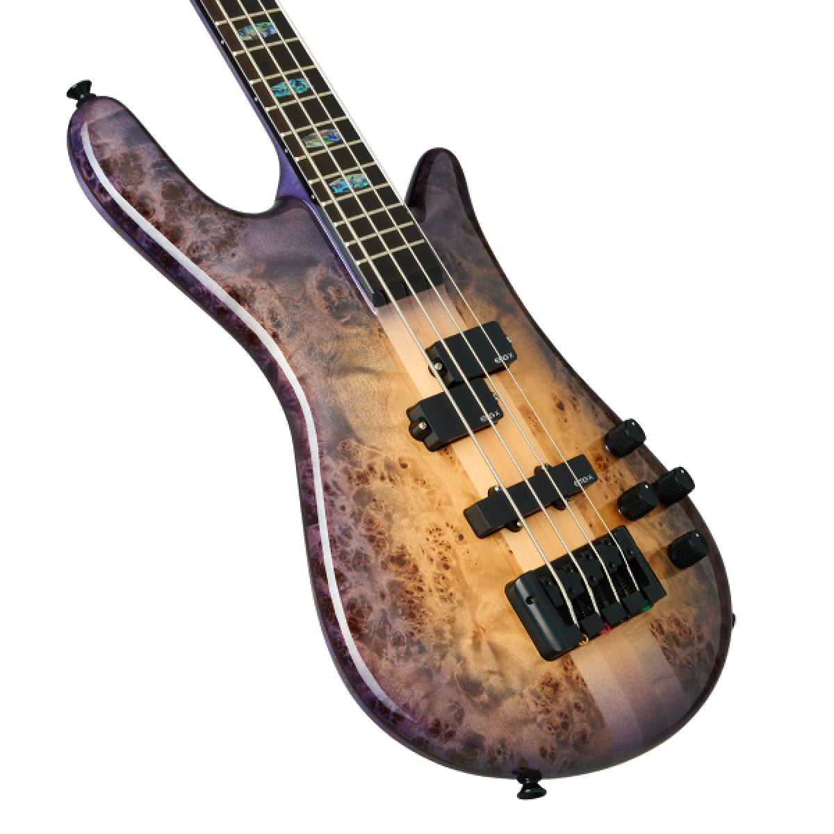 Spector Euro 4 CST Bass Guitar Natural Violet Burst Gloss w/ EMGs - EURO4CSTVLT