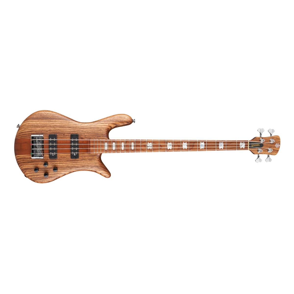 Spector Euro 4 RST Bass Guitar Zebrawood Natural Matte w/ Aguilar Pickups - EURO4RSTZBW