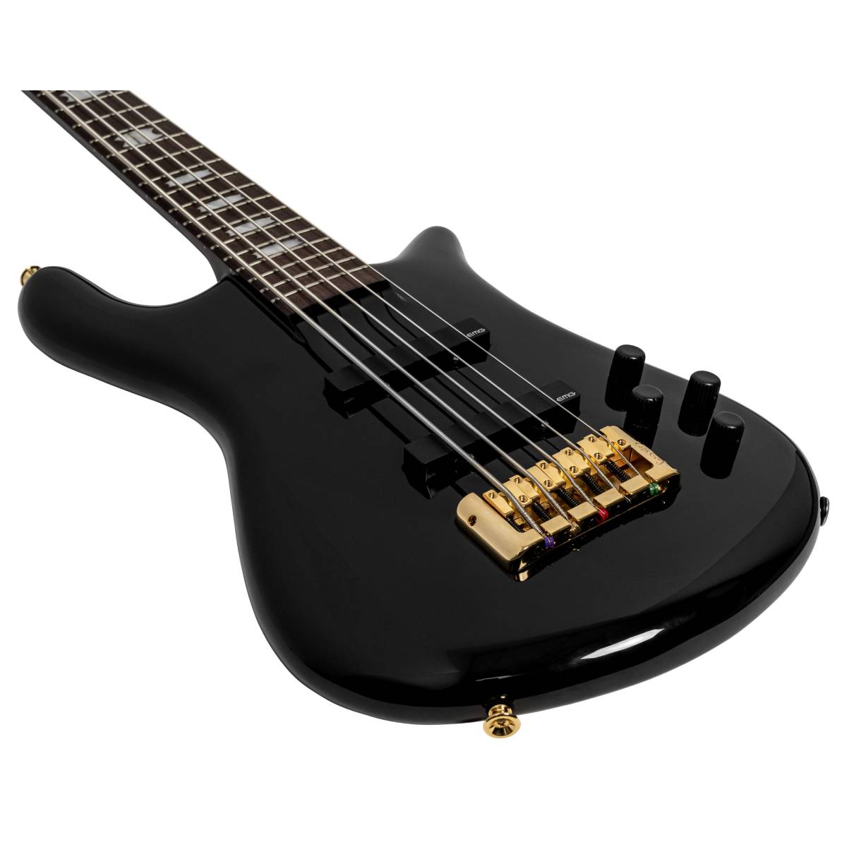 Spector Euro 5 Classic Bass Guitar 5-String Solid Black Gloss w/ EMGs - EURO5BKCL