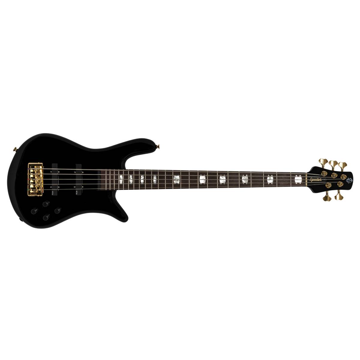 Spector Euro 5 Classic Bass Guitar 5-String Solid Black Gloss w/ EMGs - EURO5BKCL