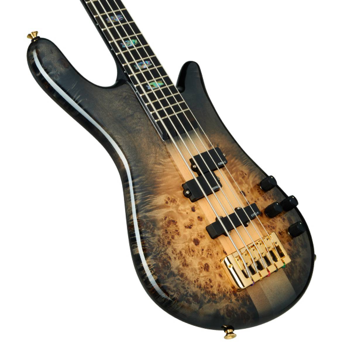 Spector Euro 5 CST Bass Guitar 5-String Natural Black Burst Gloss w/ EMGs - EURO5CSTBLK