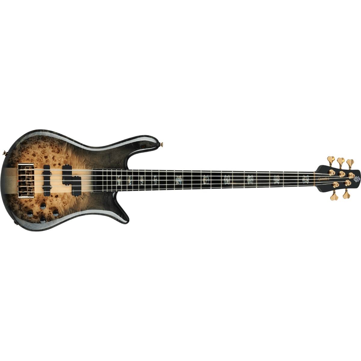 Spector Euro 5 CST Bass Guitar 5-String Natural Black Burst Gloss w/ EMGs - EURO5CSTBLK