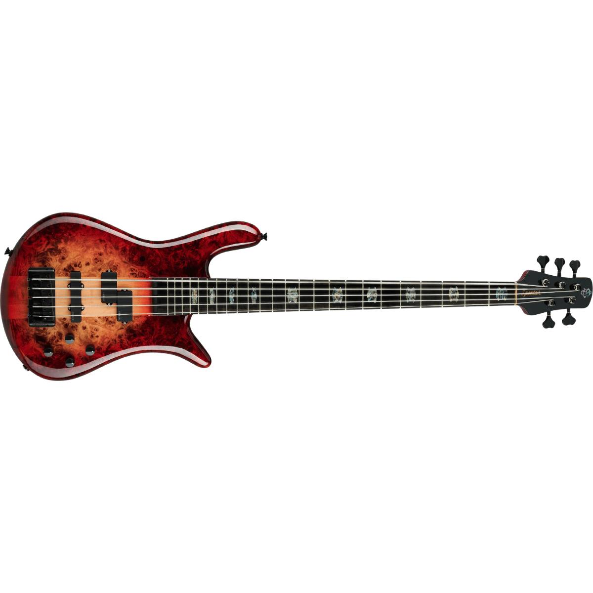 Spector Euro 5 CST Bass Guitar 5-String Natural Red Burst Gloss w/ EMGs - EURO5CSTRED