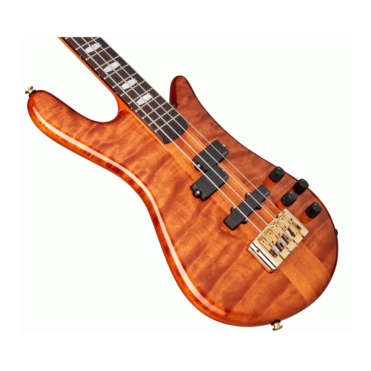Spector Euro 4 LX Doug Wimbish Signature Bass Guitar Amber Stain Gloss w/ EMGs - EURO4DWAMB