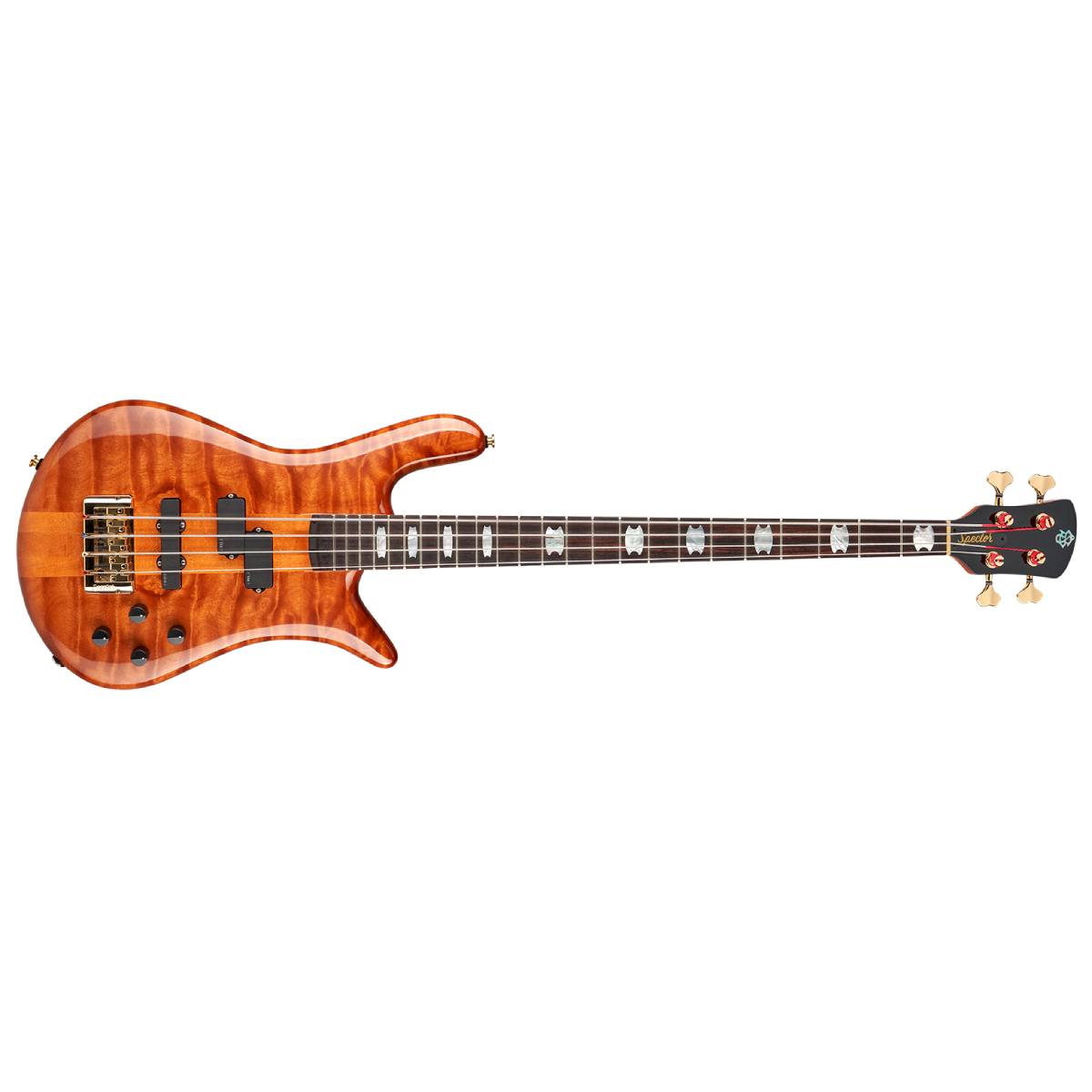 Spector Euro 4 LX Doug Wimbish Signature Bass Guitar Amber Stain Gloss w/ EMGs - EURO4DWAMB