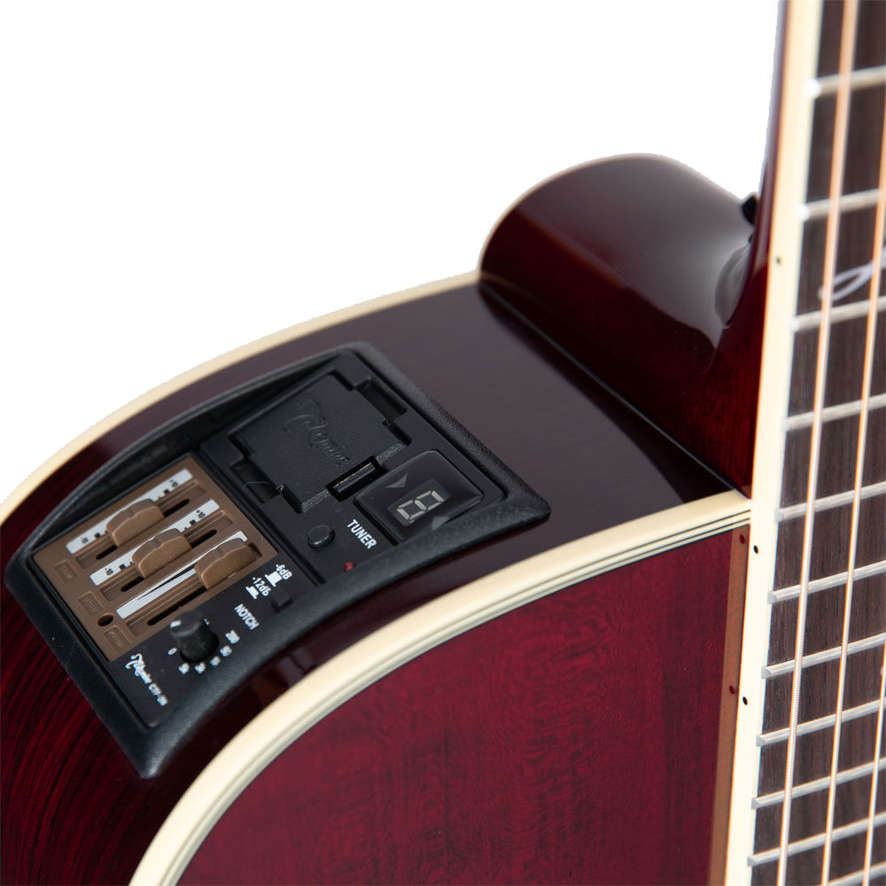 Takamine JJ325SRCL John Jorgenson Signature Acoustic Guitar Dreadnought Gloss Red w/ Pickup