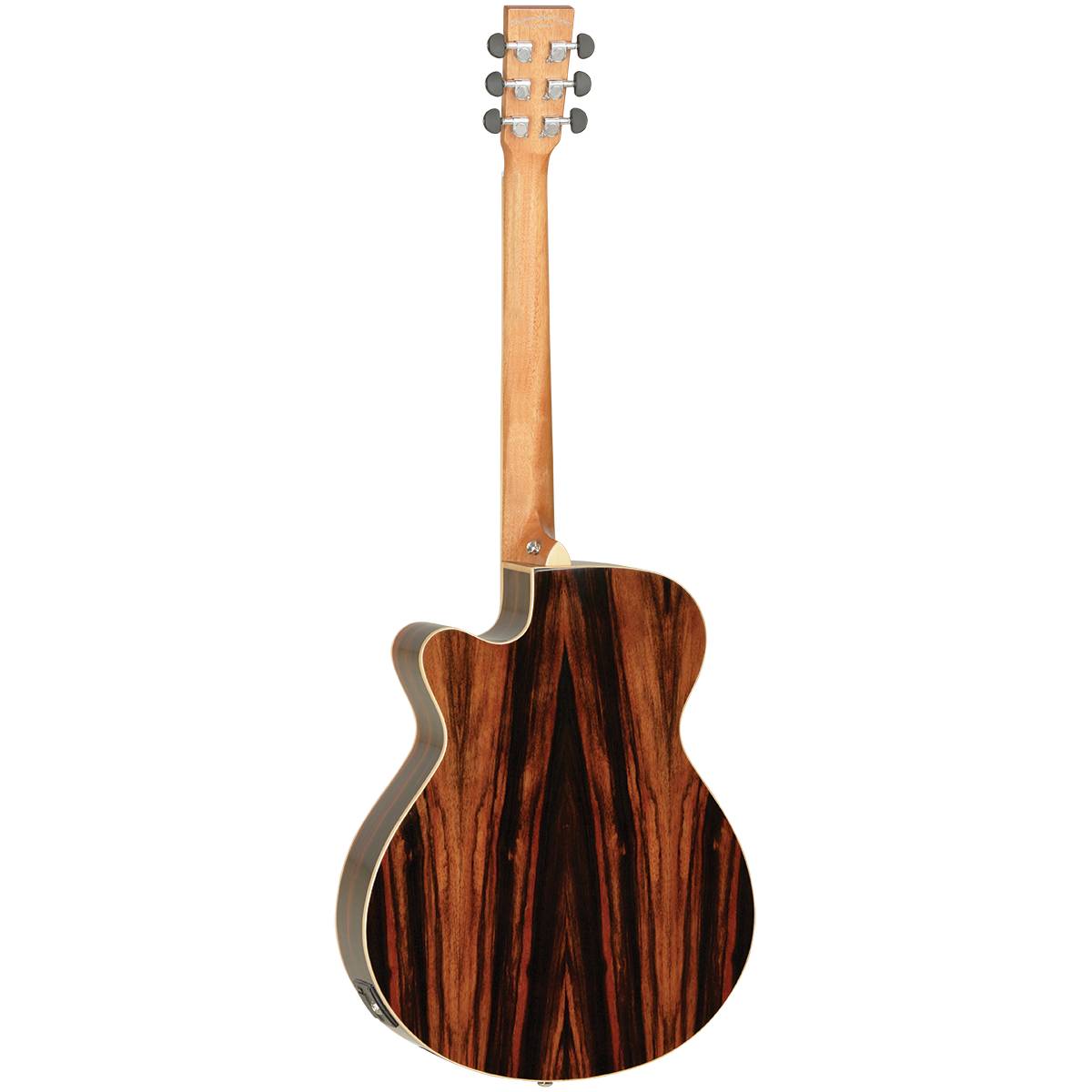 Tanglewood TDBTSFCEAEB Discovery Exotic Acoustic Guitar Superfolk All Ebony Natural w/ Cutaway