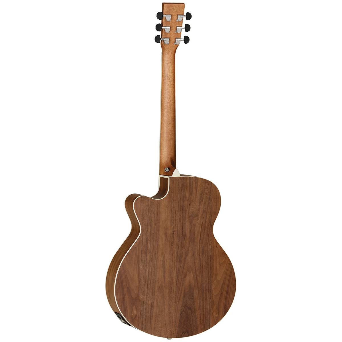 Tanglewood TDBTSFCEBW Discovery Exotic Acoustic Guitar SuperFolk Black Walnut Natural w/ Cutaway